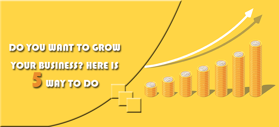 Do you want to grow your business? Here are 5 way to do